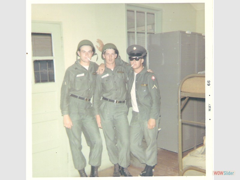 Left to Right Jim Graver Queensbury,Miller, at Fort Hood Texas31