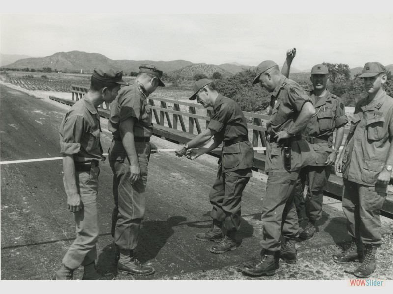 11.BG Dillard and ARVN LTC dedicate bridge #7 on QL-11
