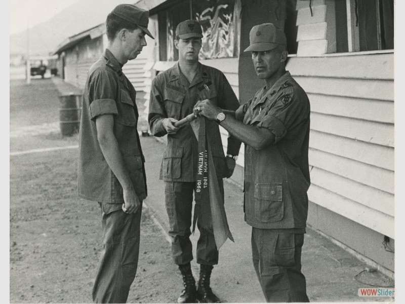 13.LTC Ramsay adds a streamer to the 513th Engr Co DT.